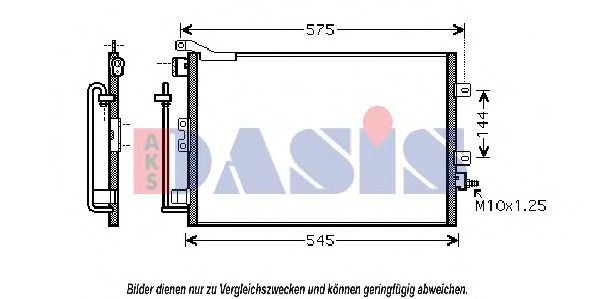 Радиатор кондиционера aksdasis 182036N
