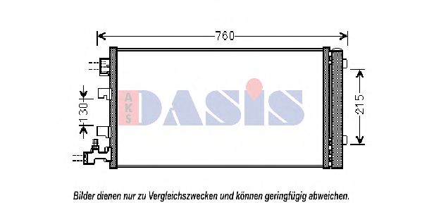 Радиатор кондиционера aksdasis 182042N