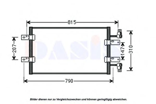 Радиатор кондиционера aksdasis 182044N