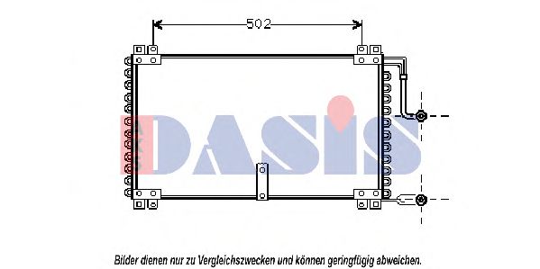 Радиатор кондиционера aksdasis 182060N