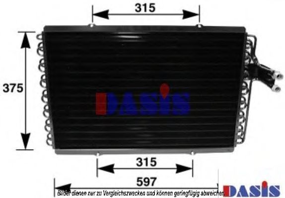 Радиатор кондиционера aksdasis 182310N