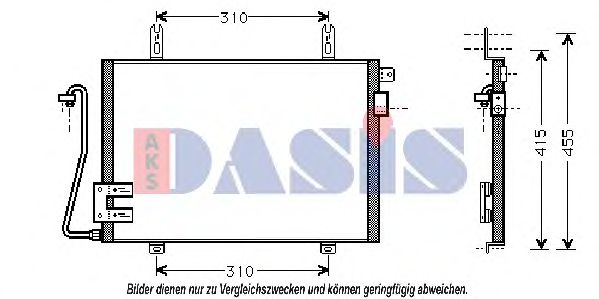 Радиатор кондиционера AKS DASIS 182360N Радиатор кондиционера AKS DASIS 182360N