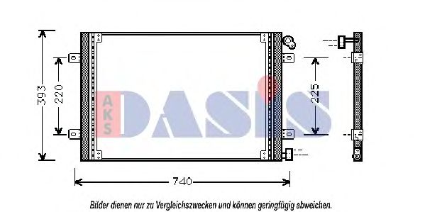 Радиатор кондиционера aksdasis 182430N