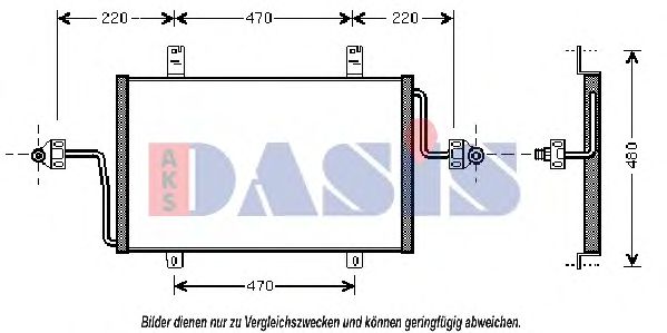 Радиатор кондиционера aksdasis 182450N