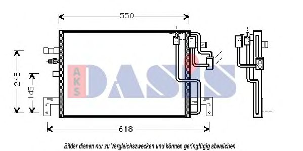 Радиатор кондиционера aksdasis 192000N