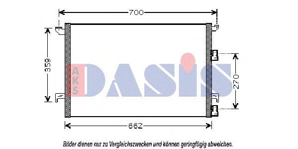 Радиатор кондиционера aksdasis 192001N
