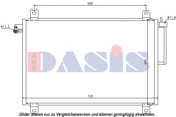Радиатор кондиционера aksdasis 192004N
