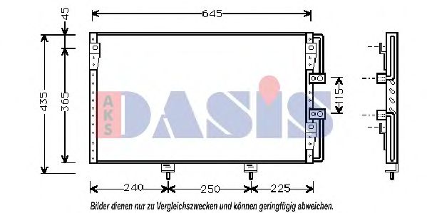 Радиатор кондиционера aksdasis 210065N
