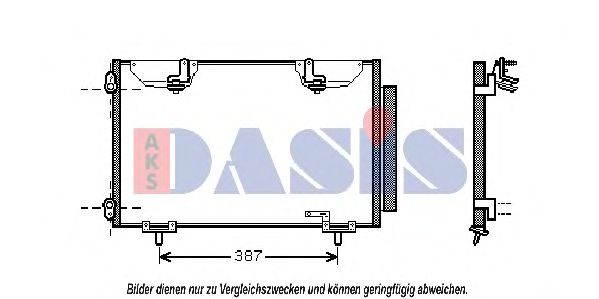 Радиатор кондиционера aksdasis 212024N