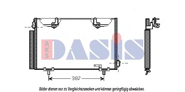 Радиатор кондиционера aksdasis 212036N