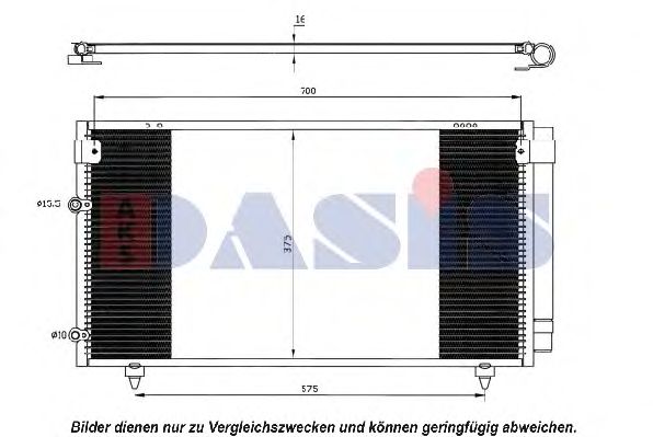Радиатор кондиционера aksdasis 212039N