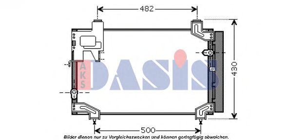 Радиатор кондиционера aksdasis 212053N