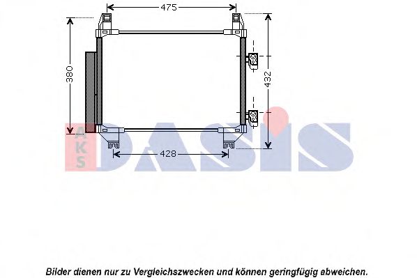 Радиатор кондиционера aksdasis 212055N