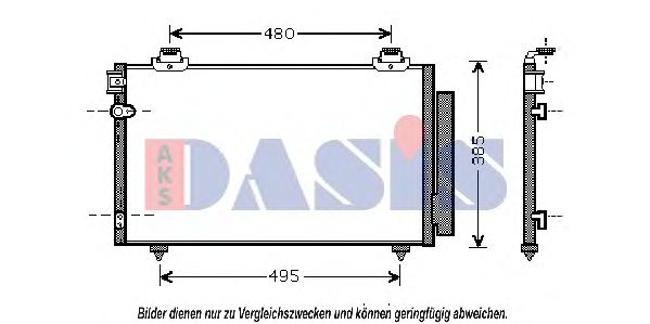 Радиатор кондиционера aksdasis 212067N