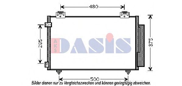 Радиатор кондиционера aksdasis 212068N