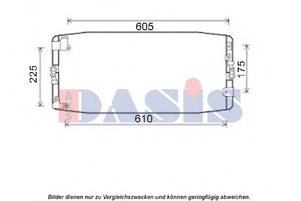 Радиатор кондиционера aksdasis 212077N