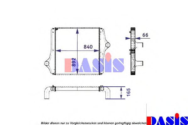 Интеркулер AKS DASIS 267012N Интеркулер AKS DASIS 267012N