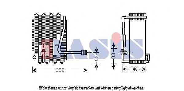 Испаритель кондиционера aksdasis 820049N