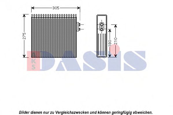 Испаритель кондиционера AKS DASIS 820062N