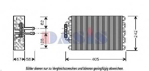 Испаритель кондиционера MERCEDES-BENZ A2108300458