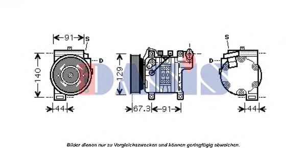Компрессор кондиционера Nissan/Infiniti 9260067B05 Компрессор кондиционера Nissan/Infiniti 9260067B05