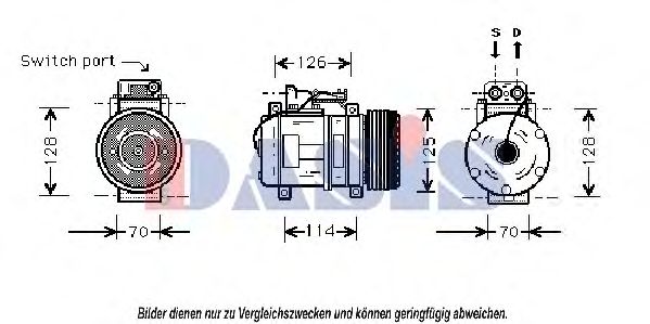 Компрессор кондиционера MERCEDES-BENZ A0002302411 Компрессор кондиционера MERCEDES-BENZ A0002302411