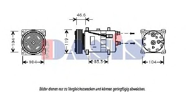 Компрессор кондиционера CITROEN/PEUGEOT 6453K4 Компрессор кондиционера CITROEN/PEUGEOT 6453K4
