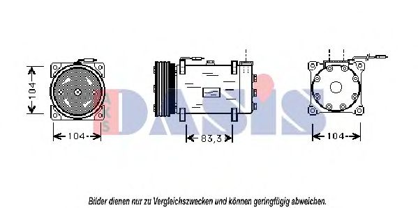 Компрессор кондиционера CITROEN/PEUGEOT 6453GC Компрессор кондиционера CITROEN/PEUGEOT 6453GC