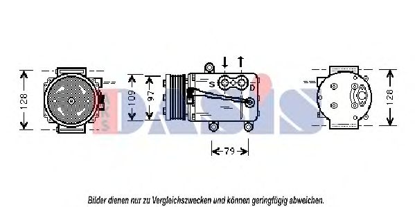Компрессор кондиционера FORD 4355325 Компрессор кондиционера FORD 4355325