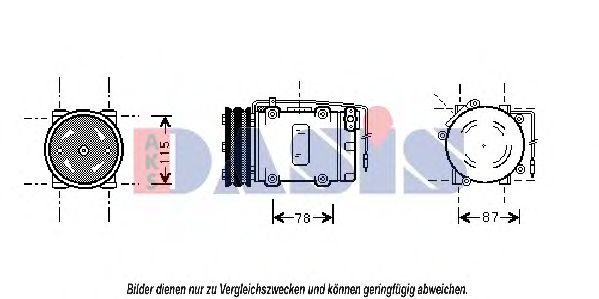 Компрессор кондиционера aksdasis 850778N