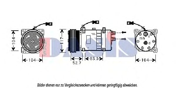 Компрессор кондиционера CITROEN/PEUGEOT 6453NR Компрессор кондиционера CITROEN/PEUGEOT 6453NR