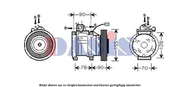 Компрессор кондиционера Honda/Acura 38810P8FA01