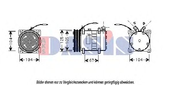 Компрессор кондиционера RENAULT 7700111298 Компрессор кондиционера RENAULT 7700111298
