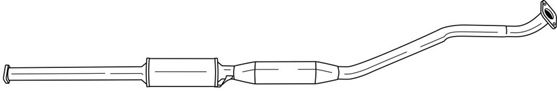 Средний глушитель выхлопных газов aksdasis SG24411