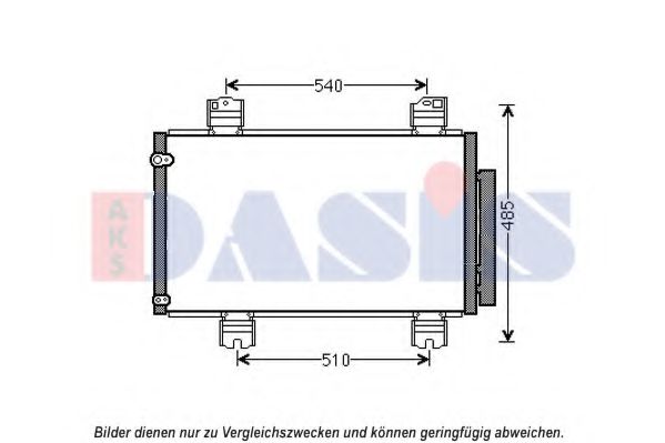 Радиатор кондиционера aksdasis 102033N
