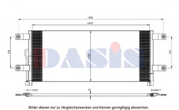 Радиатор кондиционера aksdasis 132014N