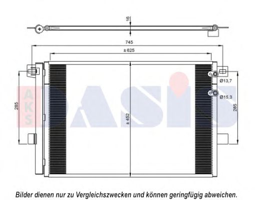 Радиатор кондиционера aksdasis 042028N