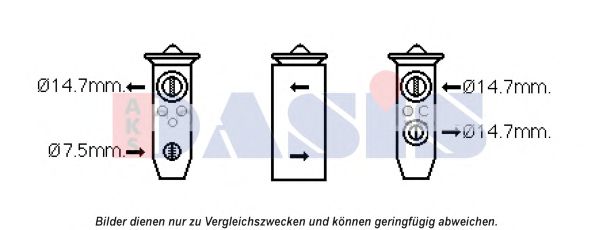 Расширительный клапан кондиционера aksdasis 840267N