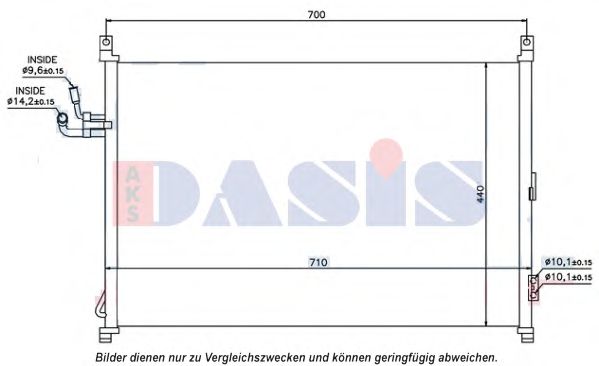 Радиатор кондиционера aksdasis 072048N