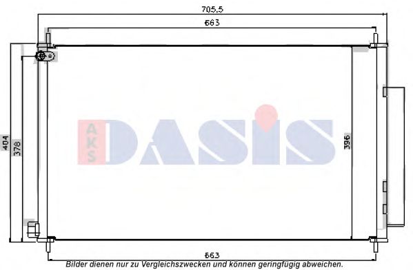 Радиатор кондиционера aksdasis 102037N