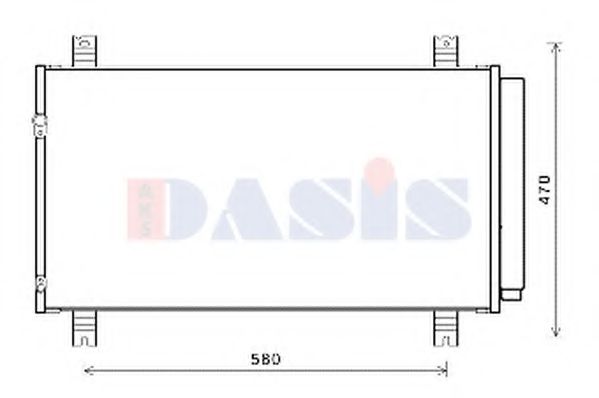 Радиатор кондиционера aksdasis 142037N