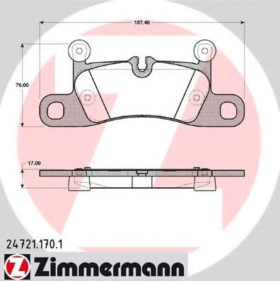Тормозные колодки Otto Zimmermann 24721.170.1