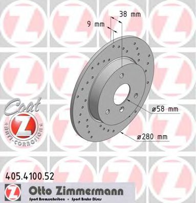 Тормозной диск Otto Zimmermann 405.4100.52