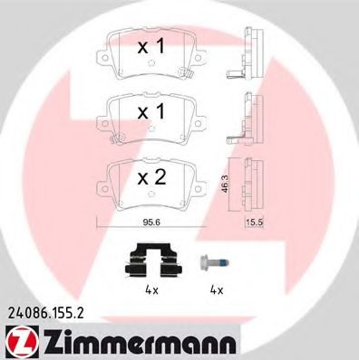 Тормозные колодки Otto Zimmermann 24086.155.2