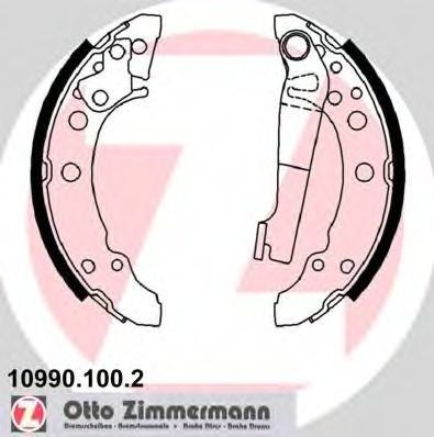 Тормозные колодки барабанные Otto Zimmermann 10990.100.2