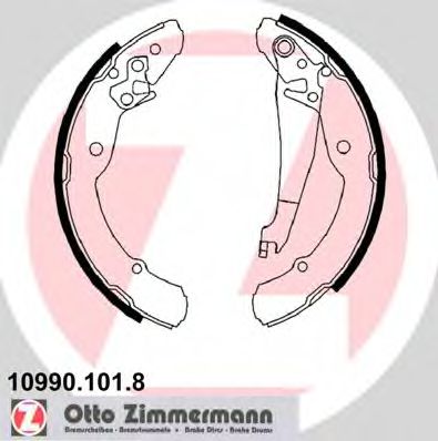 Тормозные колодки барабанные Otto Zimmermann 10990.101.8