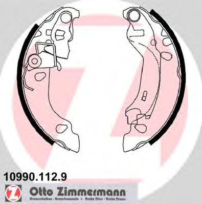 Тормозные колодки барабанные Otto Zimmermann 10990.112.9