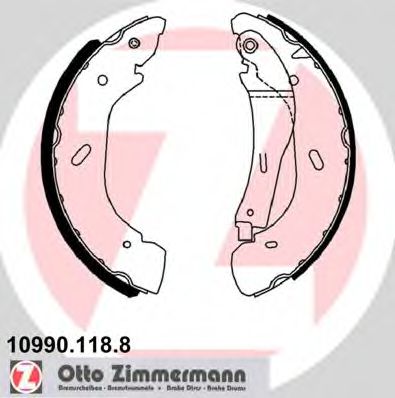 Тормозные колодки барабанные Otto Zimmermann 10990.118.8