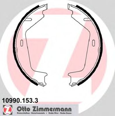 Тормозные колодки барабанные Otto Zimmermann 10990.153.3