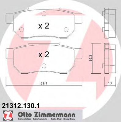 Тормозные колодки Otto Zimmermann 21312.130.1